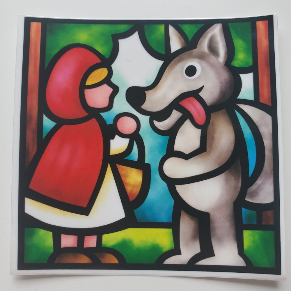 (獨家) 日本光雕圖模 : 小紅帽與大灰狼